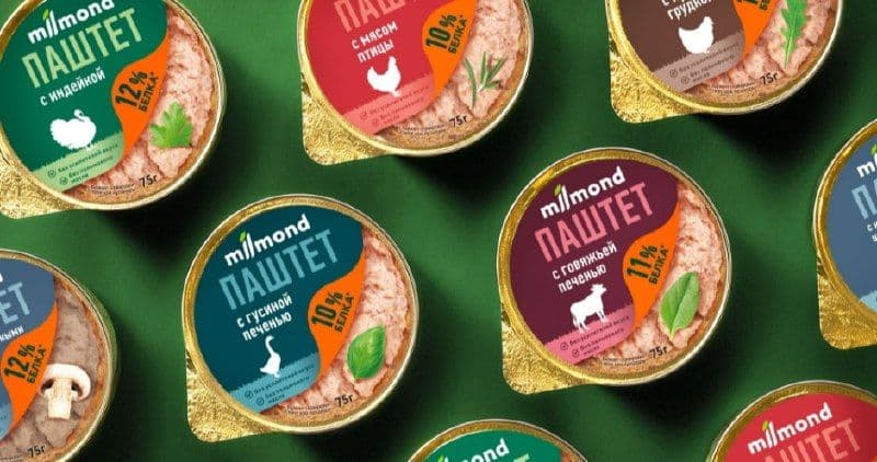 Брендинговое агентство Heads разработало дизайн упаковки паштетов Milmond