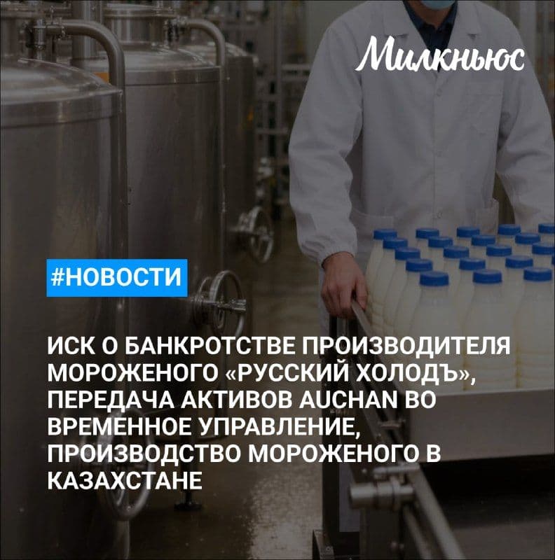 Омская ФНС подала иск о банкротстве производителя мороженого «Русский холодъ»